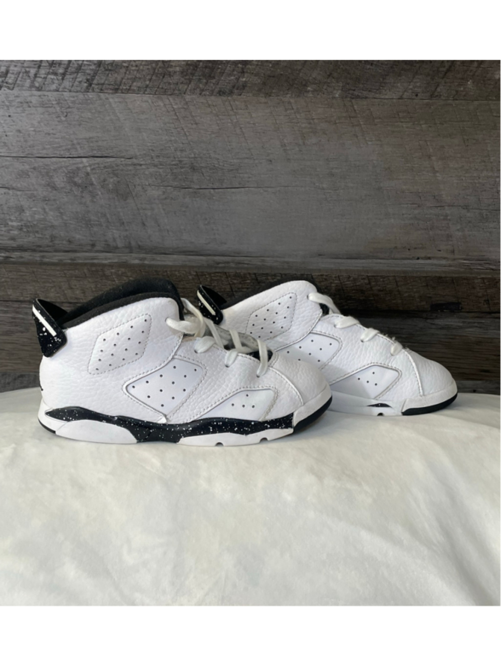 Nike Air Jordan 6 Retro TD Reverse Oreo White Black DV3606-112 Size 10C